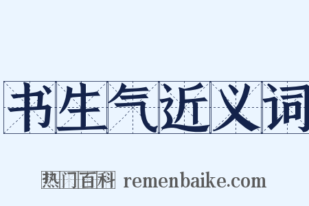 书生气近义词是什么意思的图片